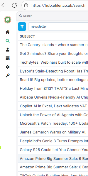 eFiler-Hub-Search eFiler365 Search